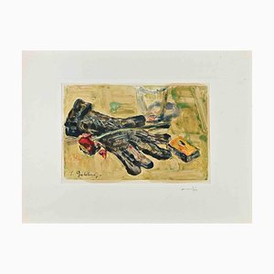 Simon Goldberg, Still Life with Glove, Monotype, Mid-20th Century-ZCI-1775638