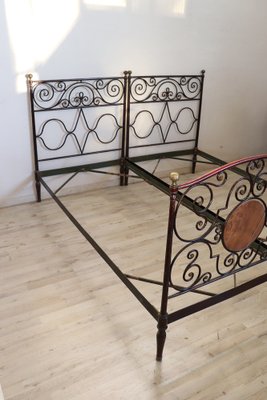 Single Beds in Iron, 19th Century, Set of 2-DCO-1754292