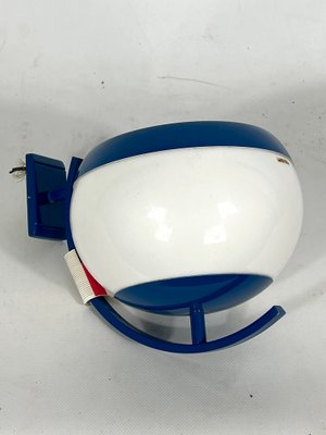 Single Blue Lacquer and Acrylic Sila Wall Lamp from Stilux Milano, Italy, 1960s-OT-1389512