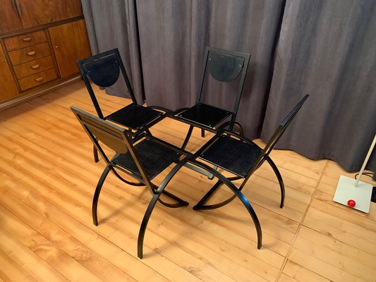 Sinus Chairs by Karl Friedrich Förster, Kff, Germany, 1980s, Set of 4-RTR-1241053