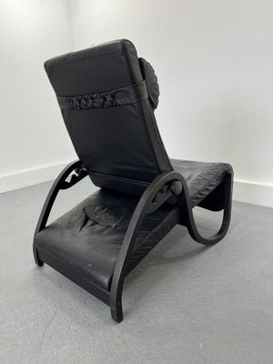 Sinus Lying Leather Black Chair from Westnofa, 1970s-JWH-1705852