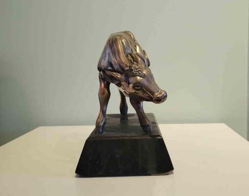 Sirio Tofanari, The Calf (Il Vitello), 1900, Silver-ZCI-2029224