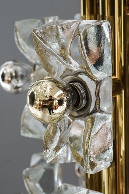 Sische Glass and Brass Chandelier, Vienna, 1960s-SPD-848061