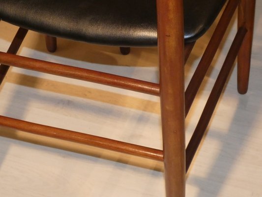 Skai and Rosewood Chairs, 1950s, Set of 4-ERB-1098465