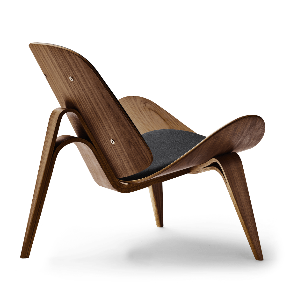 CH07 | Shell Chair by Carl Hansen & Søn #Walnut / Lacquered / Leather Thor 301