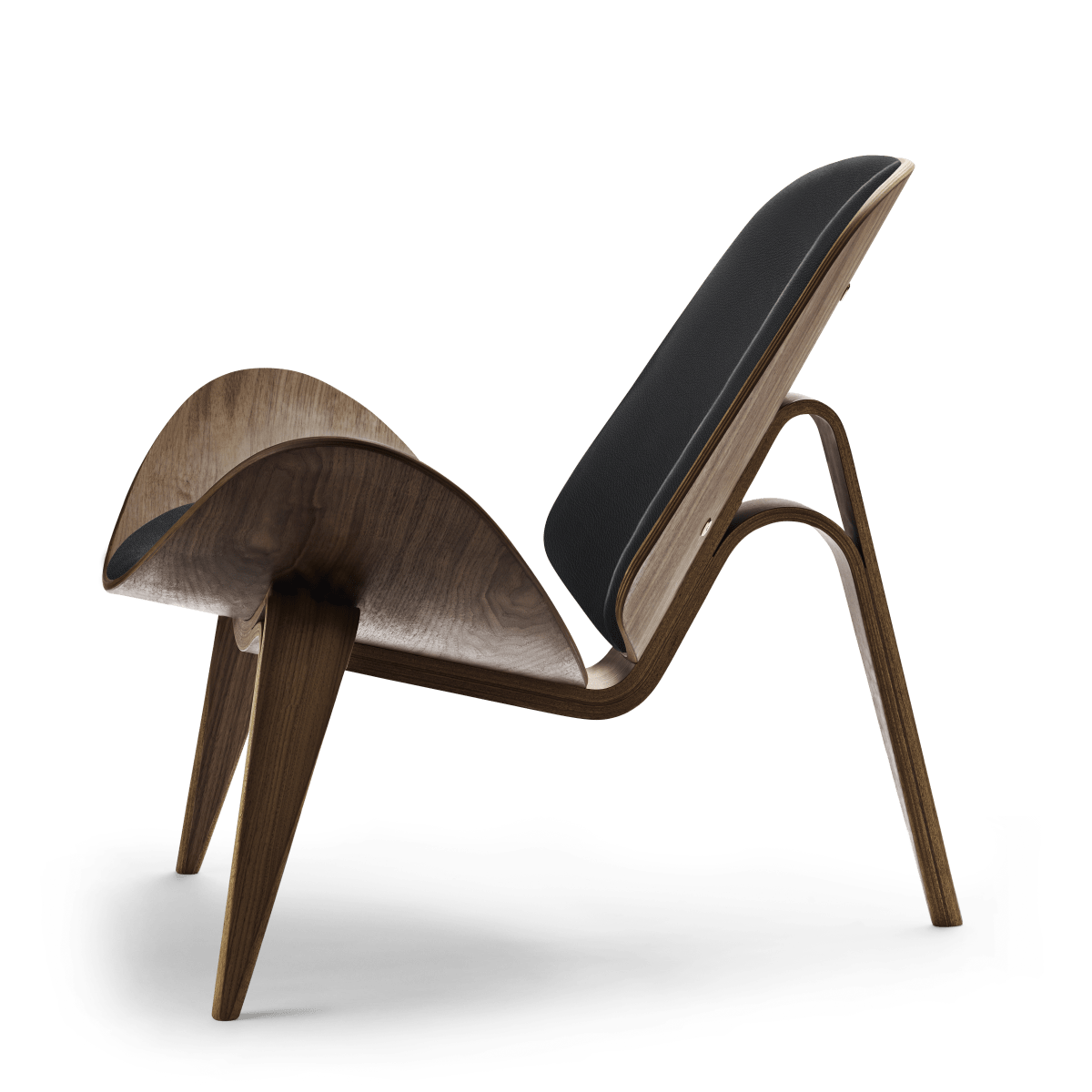 CH07 | Shell Chair by Carl Hansen & Søn #Walnut / Oiled / Leather Thor 301