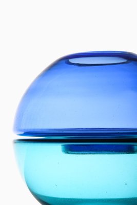 Sky Blue Glass Vase, 1950s-SC-1752817