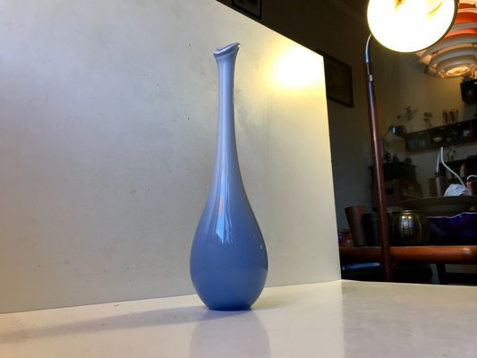 Sky Blue Long-Necked Vase from Murano, 1960s-LCR-681731