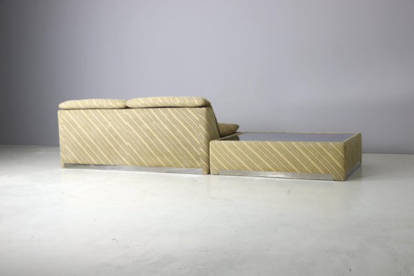 Sleeper Sofa with Coffee Table by Giovanni Offredi, 1970, Set of 2-DXL-1731278