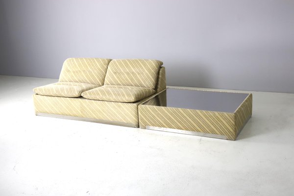 Sleeper Sofa with Coffee Table by Giovanni Offredi, 1970, Set of 2-DXL-1731278