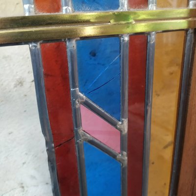 Sliding Door in Stained Glass, 1960s-EAD-1768657