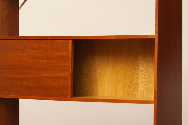 Slim Swedish Bookcase Cabinet in Teak by Svante Skogh for Seffle, 1960s-JE-1260833