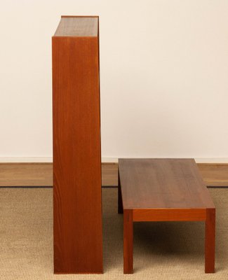 Slim Swedish Bookcase Cabinet in Teak by Svante Skogh for Seffle, 1960s-JE-1260833