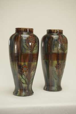 Slip Vases from the Early 20th Century Stamped Belgium 158, 1890s, Set of 2-NEN-2031490