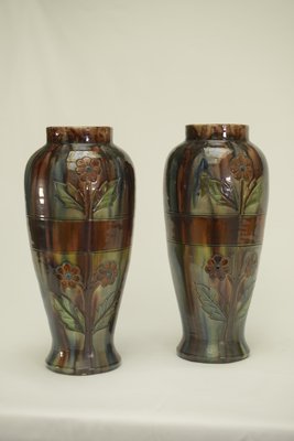 Slip Vases from the Early 20th Century Stamped Belgium 158, 1890s, Set of 2-NEN-2031490