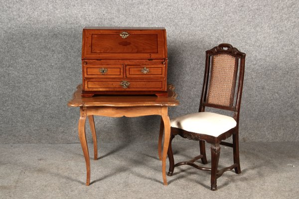 Small 18th Century Baroque Model Secretary Travel Secretary Walnut, 1750s-DXD-2023648