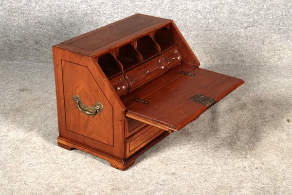 Small 18th Century Baroque Model Secretary Travel Secretary Walnut, 1750s-DXD-2023648