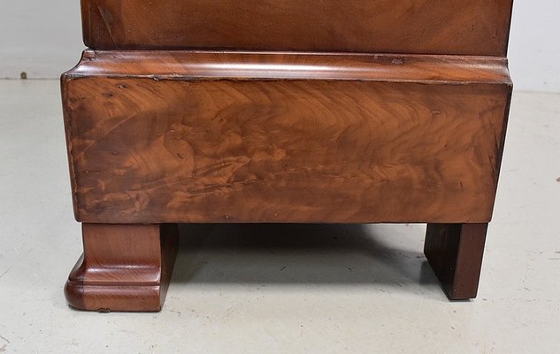 Small 19th Century Burl Veneer and Mahogany Display Cabinet-RVK-708990