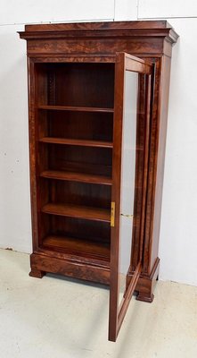 Small 19th Century Burl Veneer and Mahogany Display Cabinet-RVK-708990