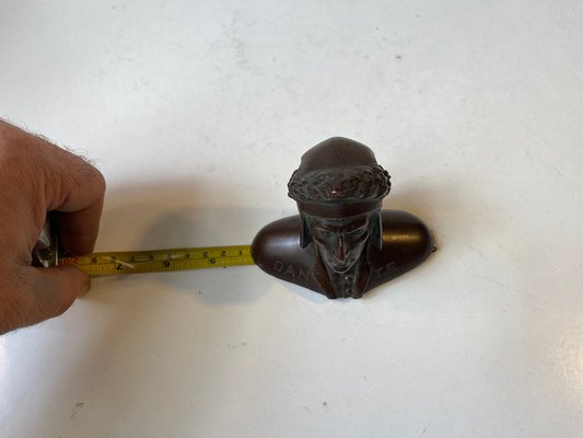 Small 19th Century Dante Alighieri Bronze Bust-LCR-1444816