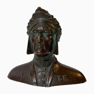 Small 19th Century Dante Alighieri Bronze Bust-LCR-1444816