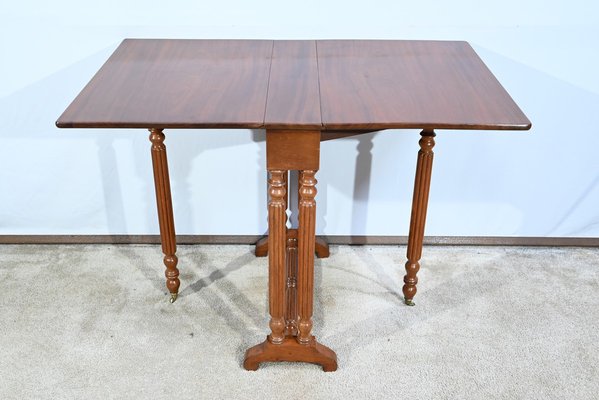 Small 19th Century Louis Philippe Mahogany Auxiliary Table-RVK-1744127