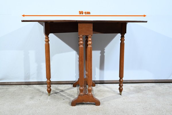 Small 19th Century Louis Philippe Mahogany Auxiliary Table-RVK-1744127