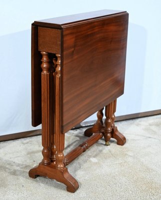 Small 19th Century Louis Philippe Mahogany Auxiliary Table-RVK-1744127