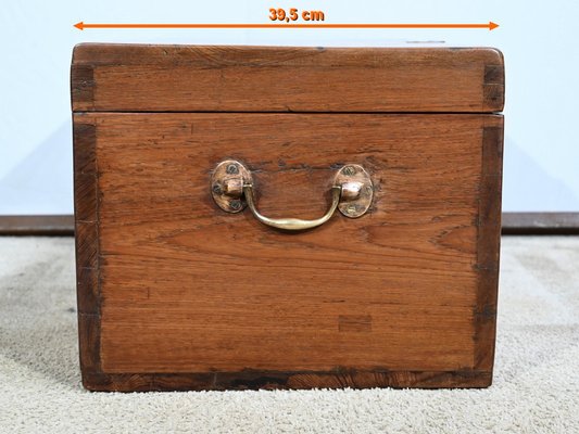 Small 19th Century Naval Chest in Teak-RVK-1744154