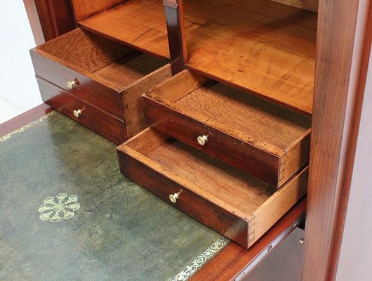 Small 19th Century Retour d’Égypte Mahogany Veneer Secretaire-RVK-581251