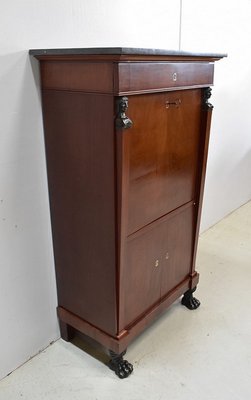 Small 19th Century Retour d’Égypte Mahogany Veneer Secretaire-RVK-581251