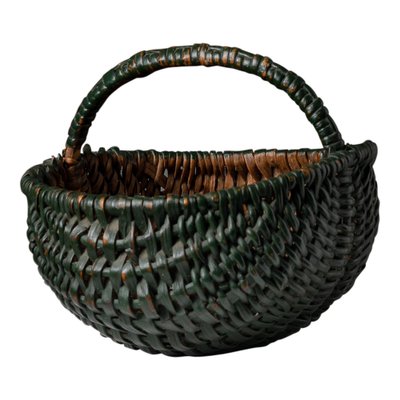 Small 19th Century Swedish Folk Art Woven Basket-MJF-1135707