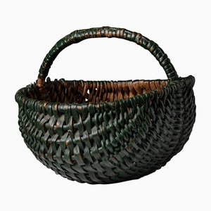 Small 19th Century Swedish Folk Art Woven Basket-MJF-1135707