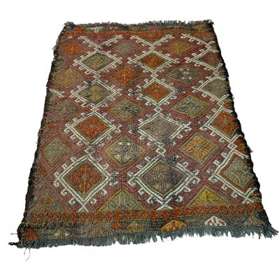 Small Anatolian Turkish Kilim Rug-AIV-1266629