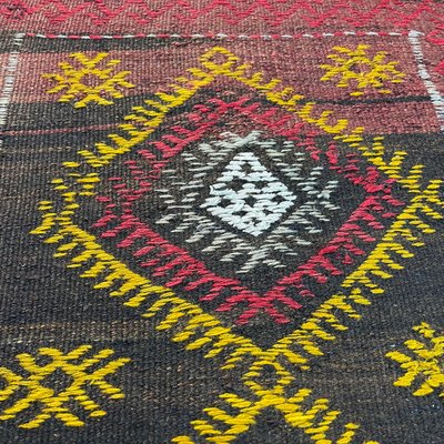 Small Anatolian Turkish Kilim Rug-AIV-1293854