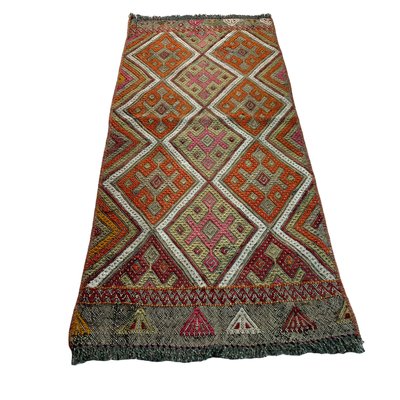 Small Anatolian Turkish Kilim Rug-AIV-1293851