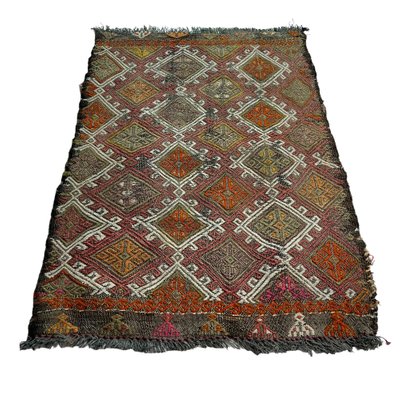 Small Anatolian Turkish Kilim Rug-AIV-1266629