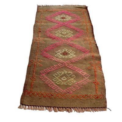 Small Anatolian Turkish Kilim Rug-AIV-1266635