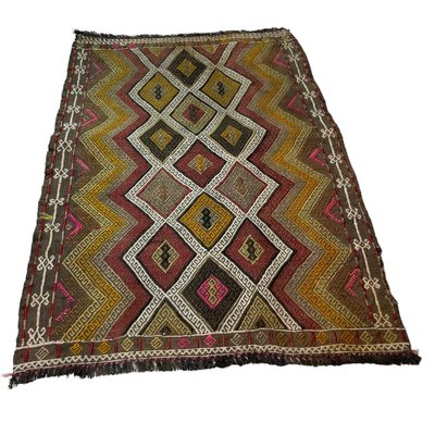 Small Anatolian Turkish Kilim Rug-AIV-1266651