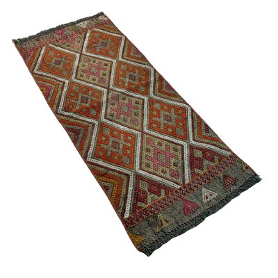 Small Anatolian Turkish Kilim Rug-AIV-1293851