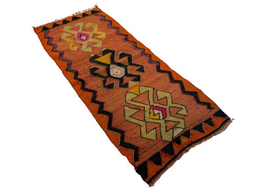 Small Anatolian Turkish Kilim Rug-AIV-1293855