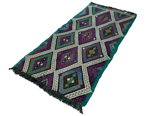 Small Anatolian Turkish Kilim Rug-AIV-1293859