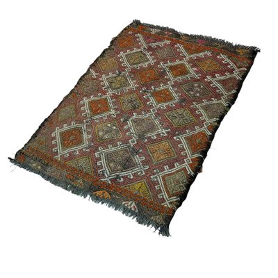 Small Anatolian Turkish Kilim Rug-AIV-1266629