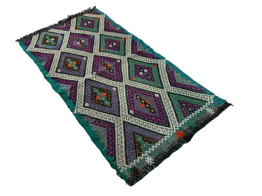 Small Anatolian Turkish Kilim Rug-AIV-1293859