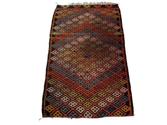 Small Anatolian Turkish Kilim Rug-AIV-1266652