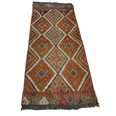 Small Anatolian Turkish Kilim Rug-AIV-1293851