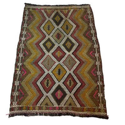 Small Anatolian Turkish Kilim Rug-AIV-1266651