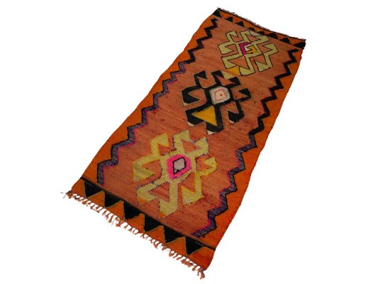 Small Anatolian Turkish Kilim Rug-AIV-1293855