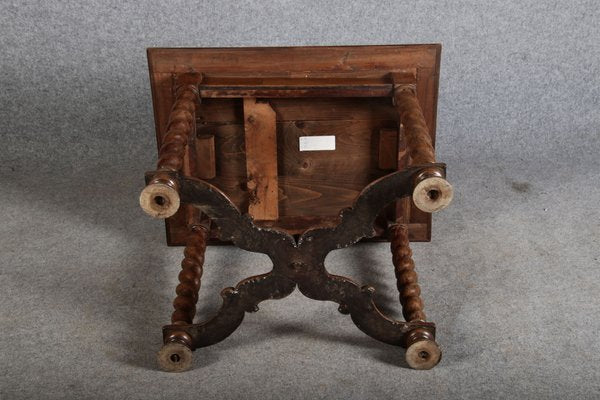 Small Antique Baroque Side Table in Walnut, 1800-DXD-1750409