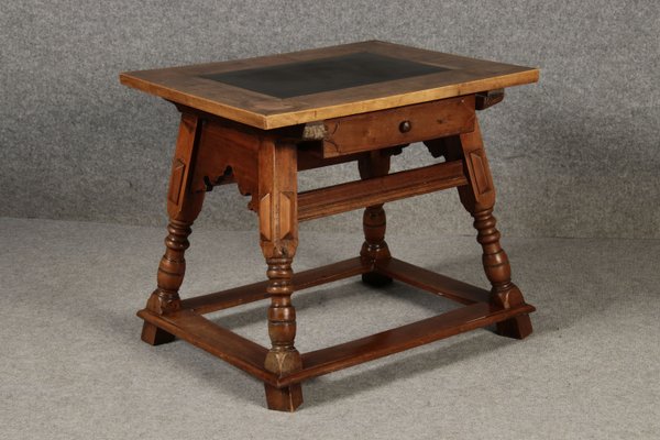 Small Antique Boatmans Table in Walnut with Inlays, 1800-DXD-2021907